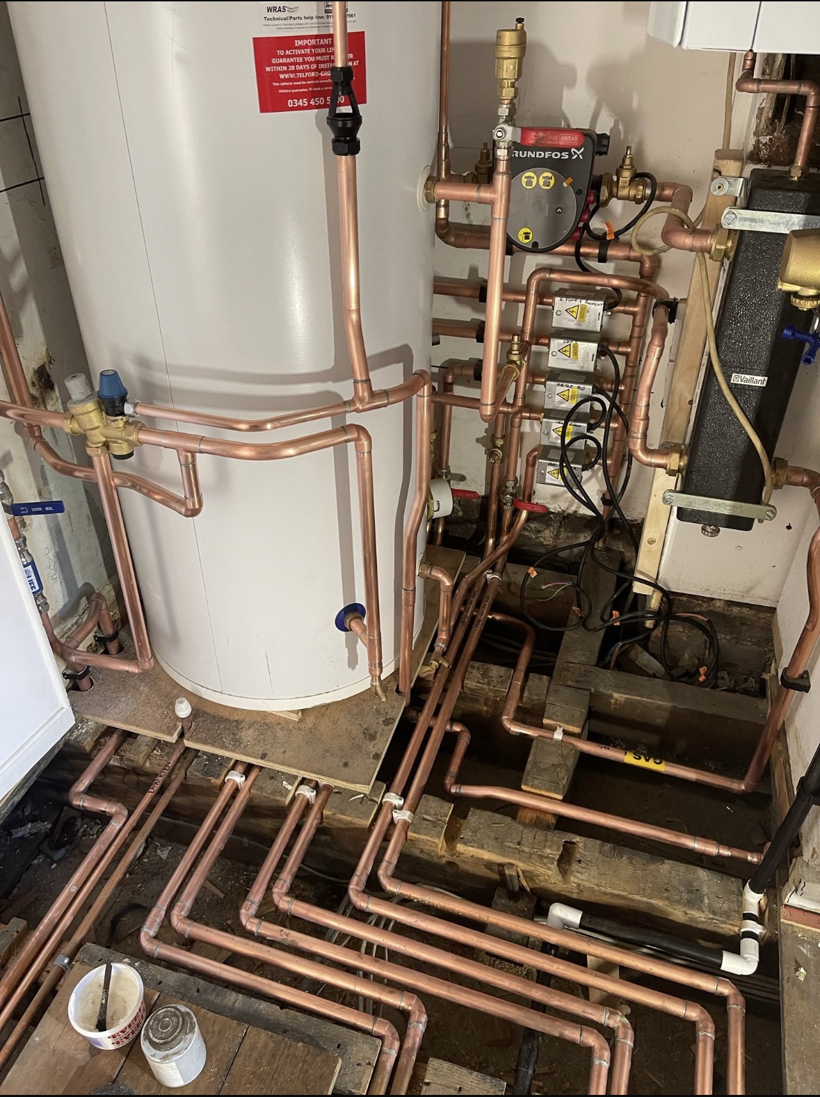 Professional heating system installation by HS Plumbing & Heating